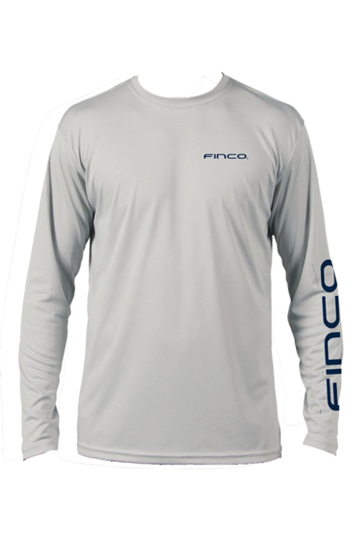 Youth Sporty Long Sleeve Performance in Pearl Gray and Navy