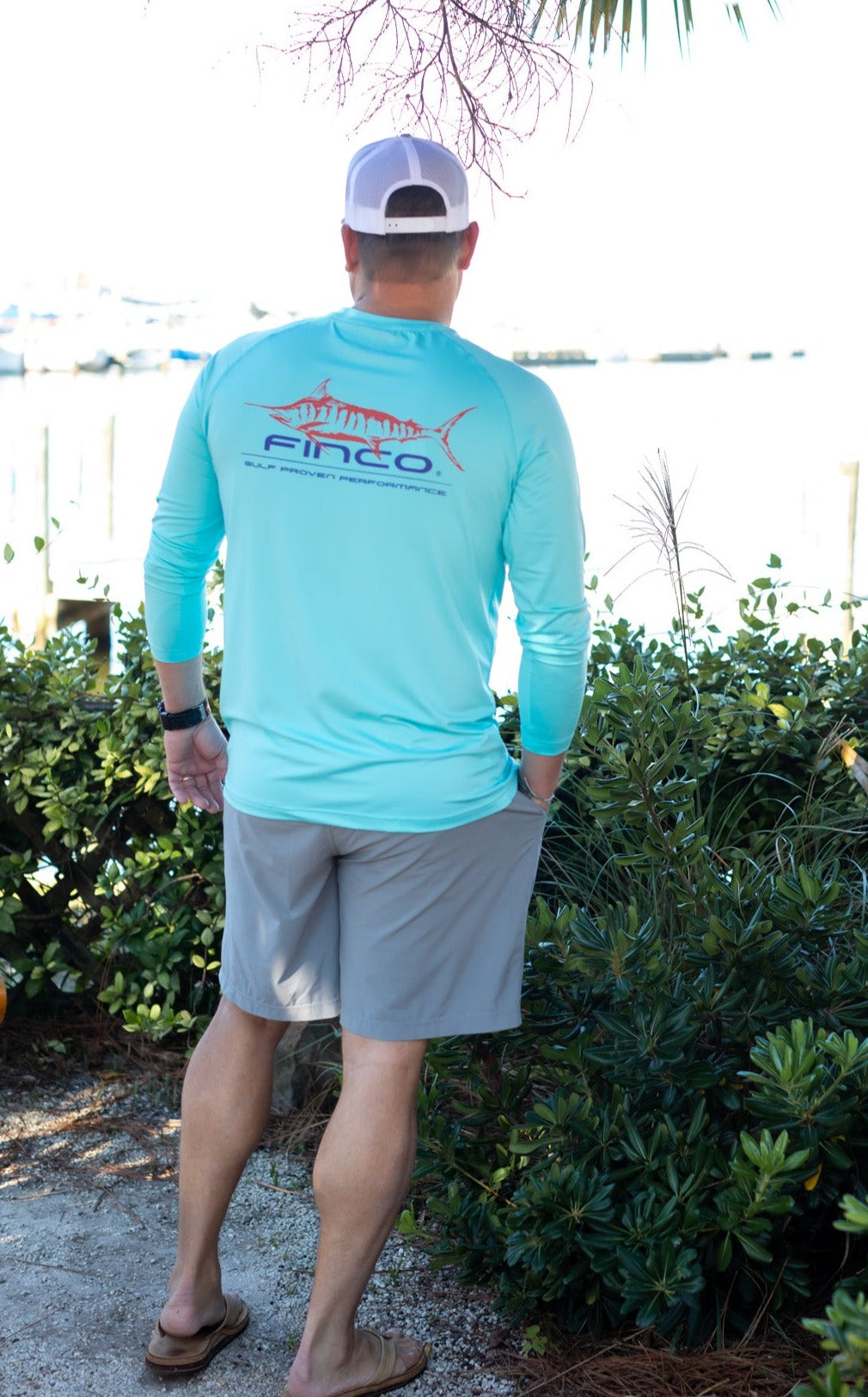 AFTCO Chemise boutonnée en marlin d'eau bleue XL TN-O. Manches